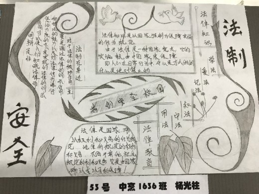 "法制教育"手抄报比赛"