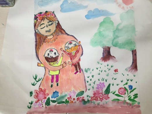 "我心中最美的妈妈"绘画比赛活动