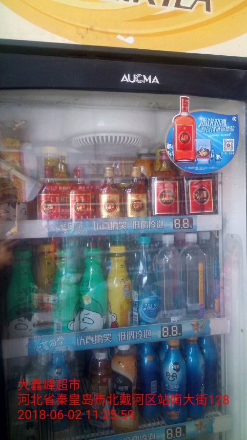 秦皇岛市场劲酒最美冰柜陈列