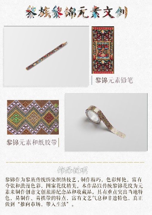 2018海南黎族苗族非物质文化遗产创意产品设计大赛网络评选图片