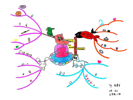 我的第一幅思维导图(五年级组)