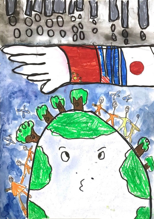 "热爱地球·保卫蓝天" 盐田区绘画比赛作品投票环节开始啦!